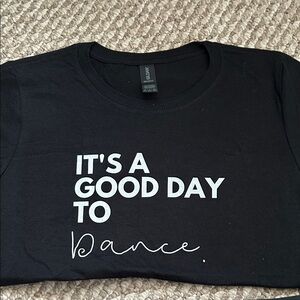 NWOT Black Graphic Dance T-Shirt